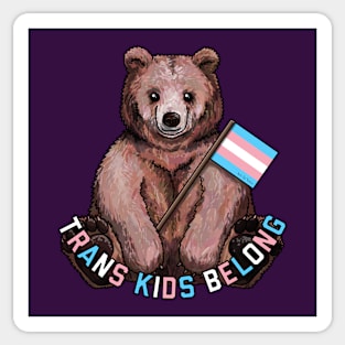 Trans Kids Belong Sticker